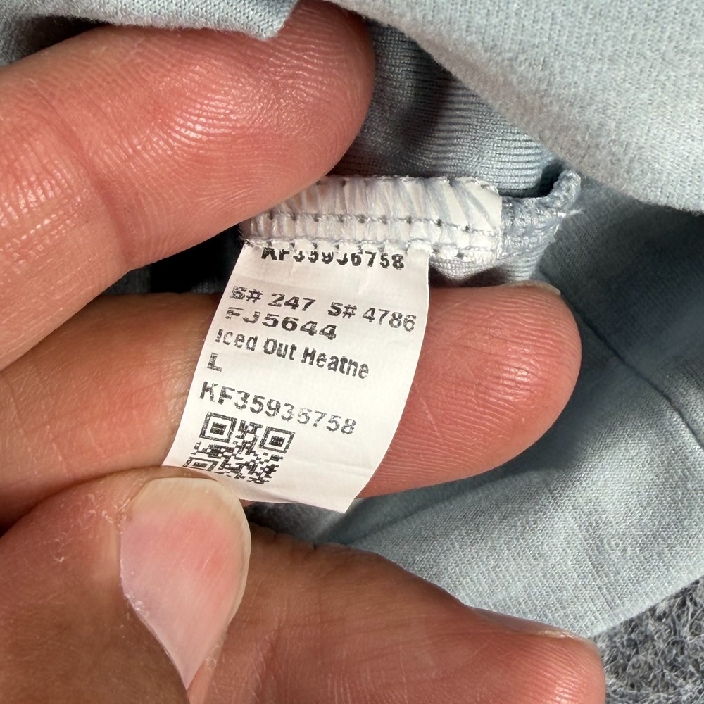 Fabletics Full Zip Hoodie Womens L Light Blue Modern Lightweight Comfort Stretch - Picture 15 of 16